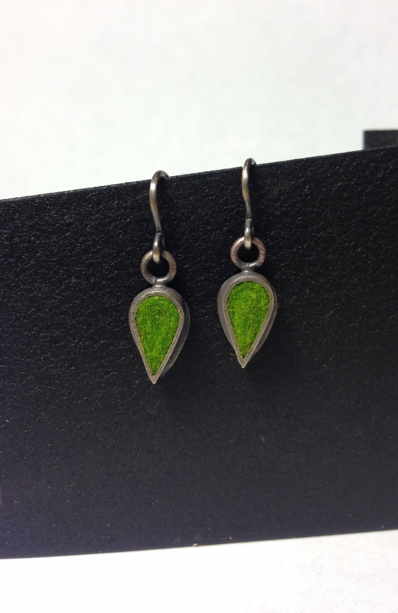 Tiny Tear Drop Earrings - Peas