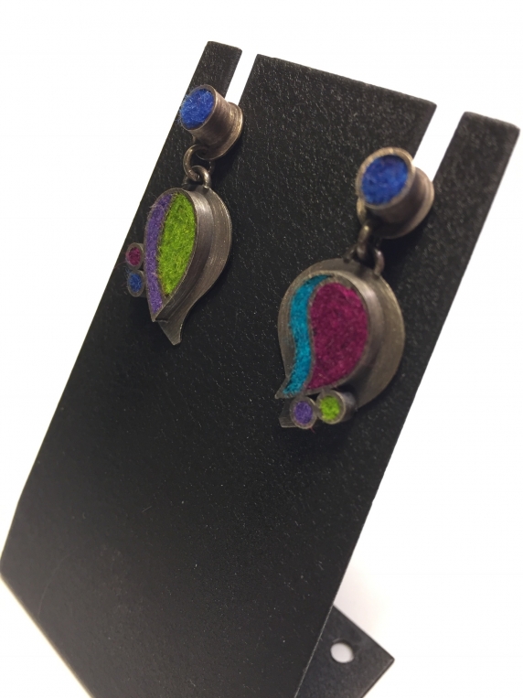 Two Part Paisley Earrings- Gem Palette