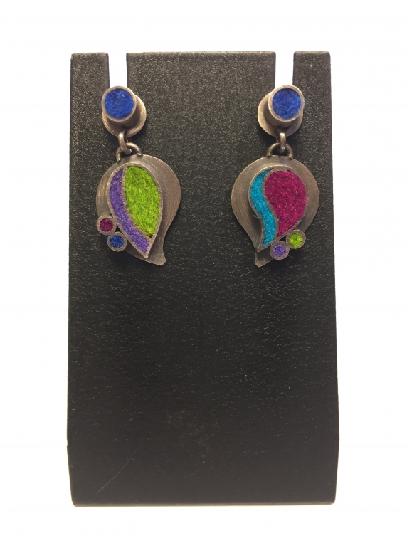 Two Part Paisley Earrings- Gem Palette