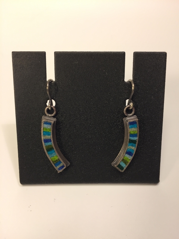 Extra Small Curved Earrings- Multi-color Palette
