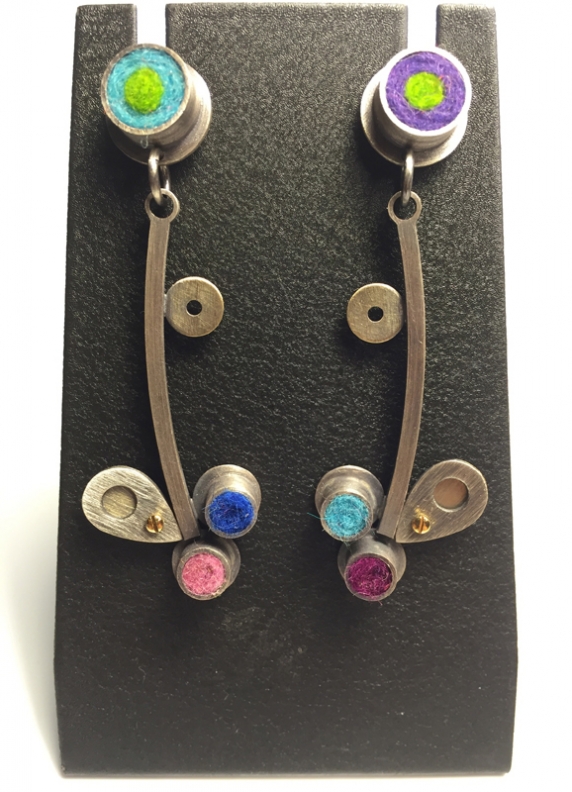 Splash Earrings- Cool Palette
