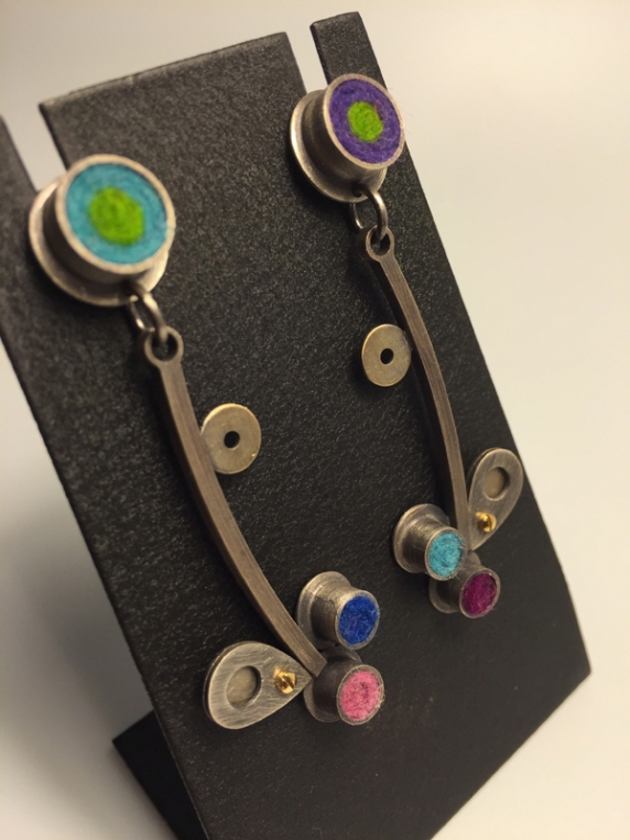 Splash Earrings- Cool Palette