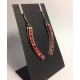 Curved Skinny Rectangle Earrings- Hot Palette