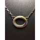 Large Oval Donut Necklace- Earth-tone