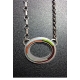Large Oval Donut Necklace- Earth-tone
