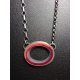 Large Oval Donut Necklace- Hot Palette Large Oval Donut Necklace- Hot Palette