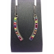 Curved Skinny Rectangle Earrings- Multi-color Palette