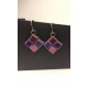 Kitchen Tile Earrings- Grapey