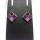 Kitchen Tile Earrings- Grapey