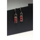 Skinny Rectangle Earrings Extra Small- Hot Palette