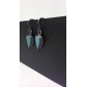 Tiny Tear Drop Earrings - Aqua Tiny Tear Drop Earrings - Aqua
