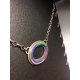 Large Oval Donut Necklace- Cool Palette