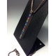 Skinny Rectangle Pendant Medium 16"- Cool Palette