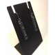 Skinny Rectangle Earrings Small- Blue/Green Palette
