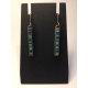 Skinny Rectangle Earrings Small- Blue/Green Palette