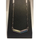 Medium Chevron Necklace- Cool Palette 18"