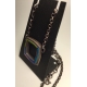 Large Square Donut Necklace 20"- Cool Palette Large Square Donut Necklace 20"- Cool Palette
