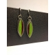 Leaf Earrings- Peas/Wine Earth Tone