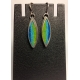 Leaf Earrings- Cool Blue/Green Felt