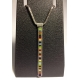 Skinny Rectangle Pendant on 18" Box Chain- Earth Tone