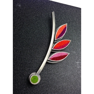 Lotus Flower Brooch 2- Hot Palette