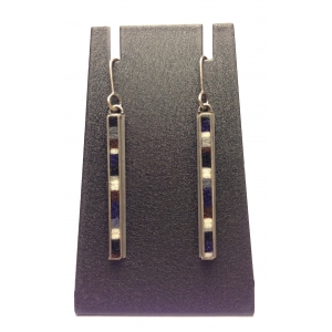 Skinny Rectangle Earrings-Medium- Monochromatic