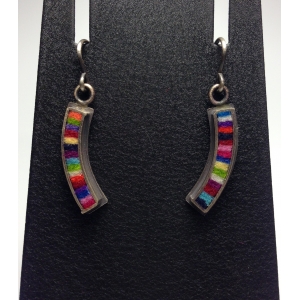 Extra Small Curved Earrings- Multi-color Palette