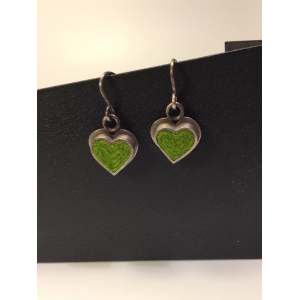 Heart Earrings- Peas