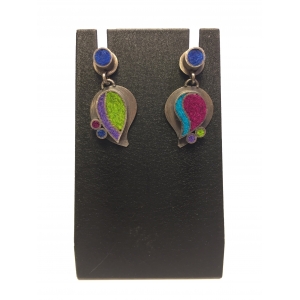 Two Part Paisley Earrings- Gem Palette