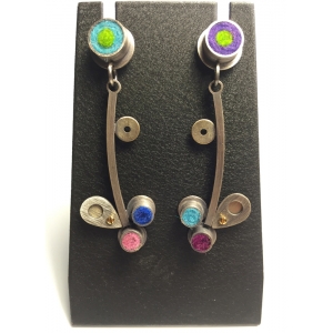 Splash Earrings- Cool Palette