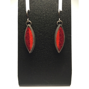 Leaf Earrings- Hot Palette