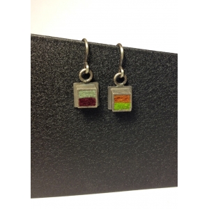 Square Earrings- Earth Tone Palette