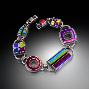 Sqaures, Rectangles and a Circle Bracelet